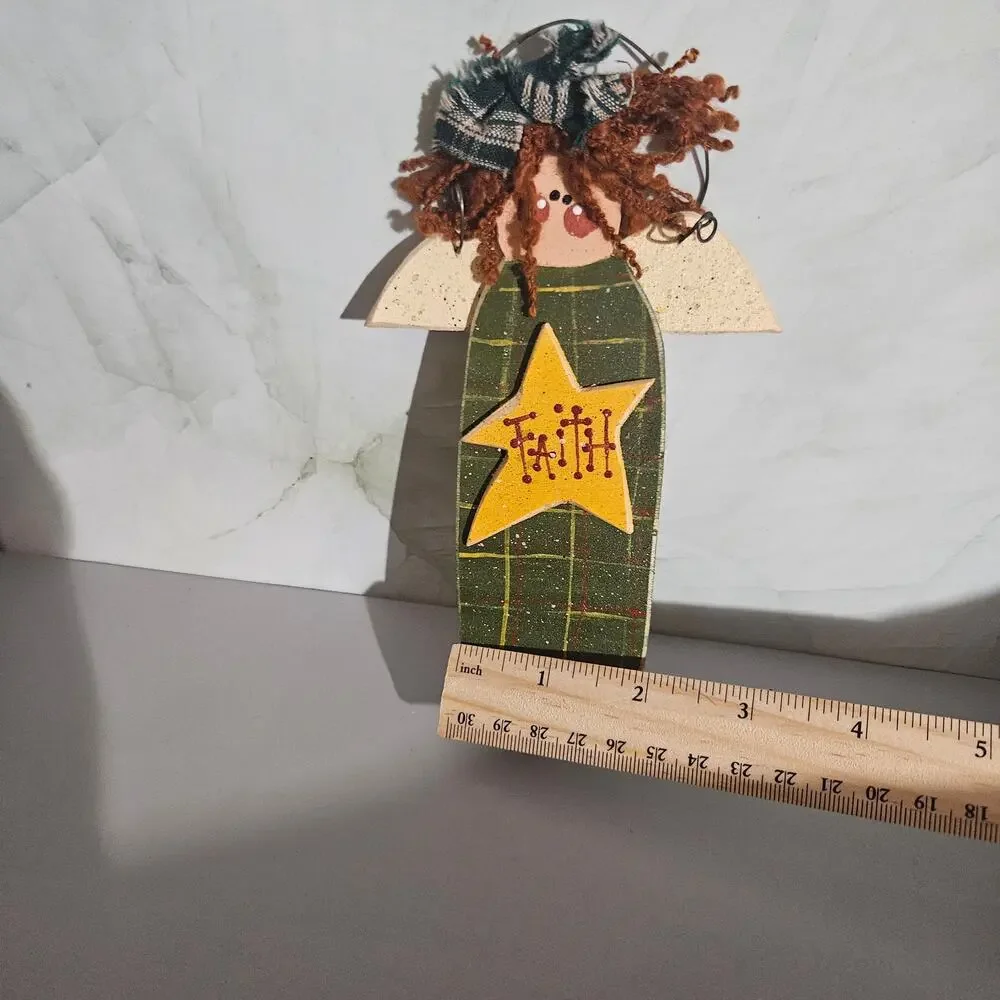 Wooden Faith Christmas ornament